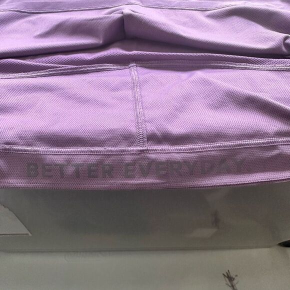 Lululemon Mesh Back Cropped Train Tank Top‎ sz 6-8? in Purple - Picture 6 of 7